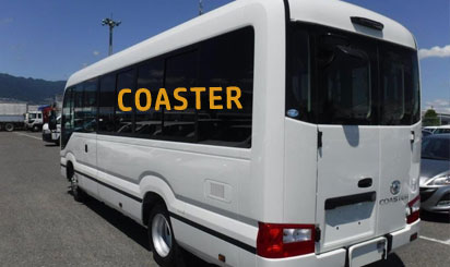 13 seater toyota coaster imported coach on rent in delhi