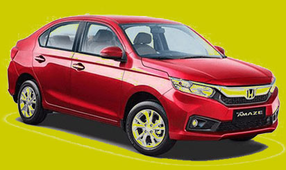 honda amaze business class car rentals hire in delhi india