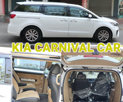 kia carnival luxury car on rent delhi